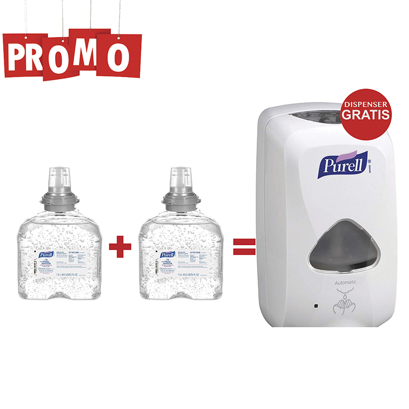 Pachet Dozator Purell senzor si Gel dezinfectant Purell TFX 1200ml Promo